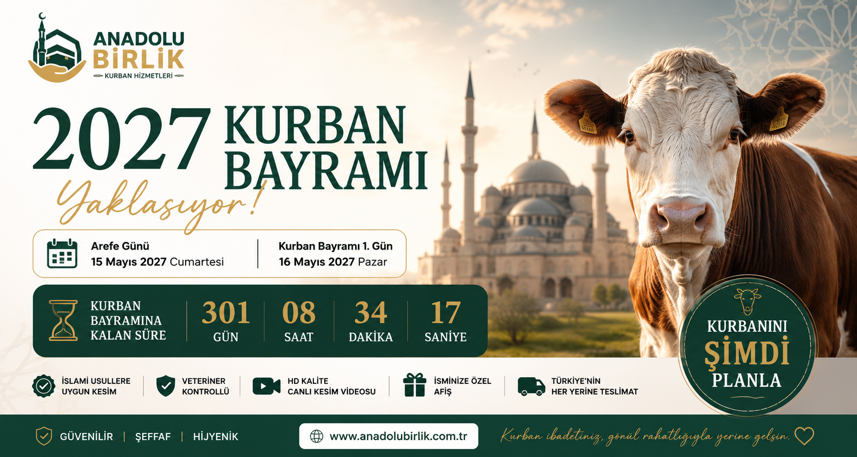 2027 Kurban Bayramı Ne Zaman? Kurban Bayramına Kaç Gün Kaldı?