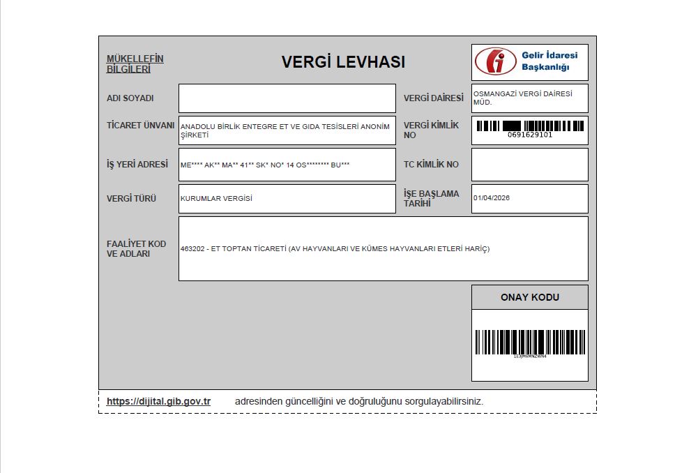Vergi Levhamız