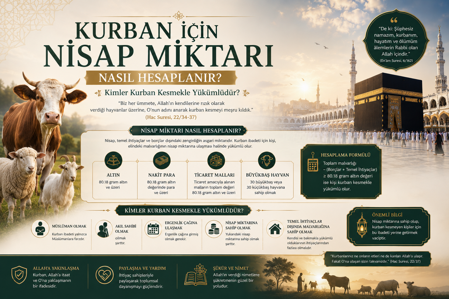 2026 Kurban Nisabı Ne Kadar? Kimler Kurban Kesmekle Yükümlüdür?