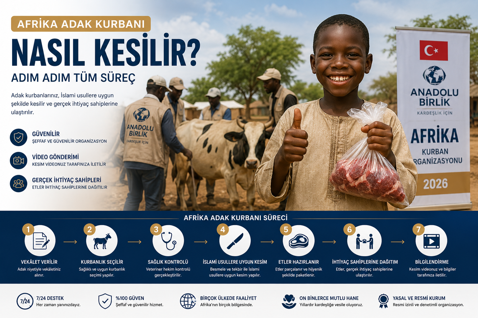 Afrika Adak Kurbanı Nasıl Kesilir? Adım Adım Tüm Süreç