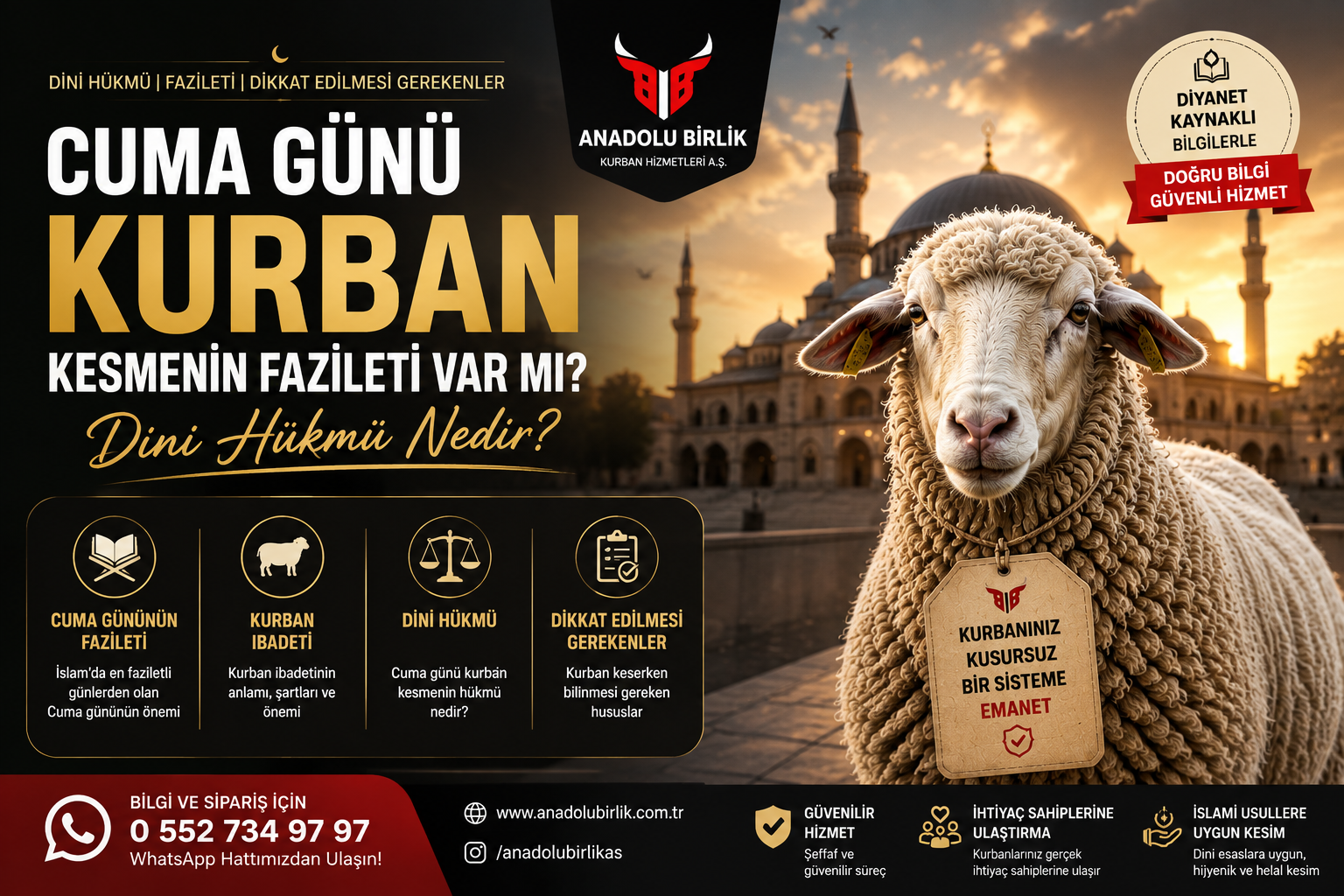 Cuma Günü Kurban Kesmenin Fazileti Var mı? Dini Hükmü