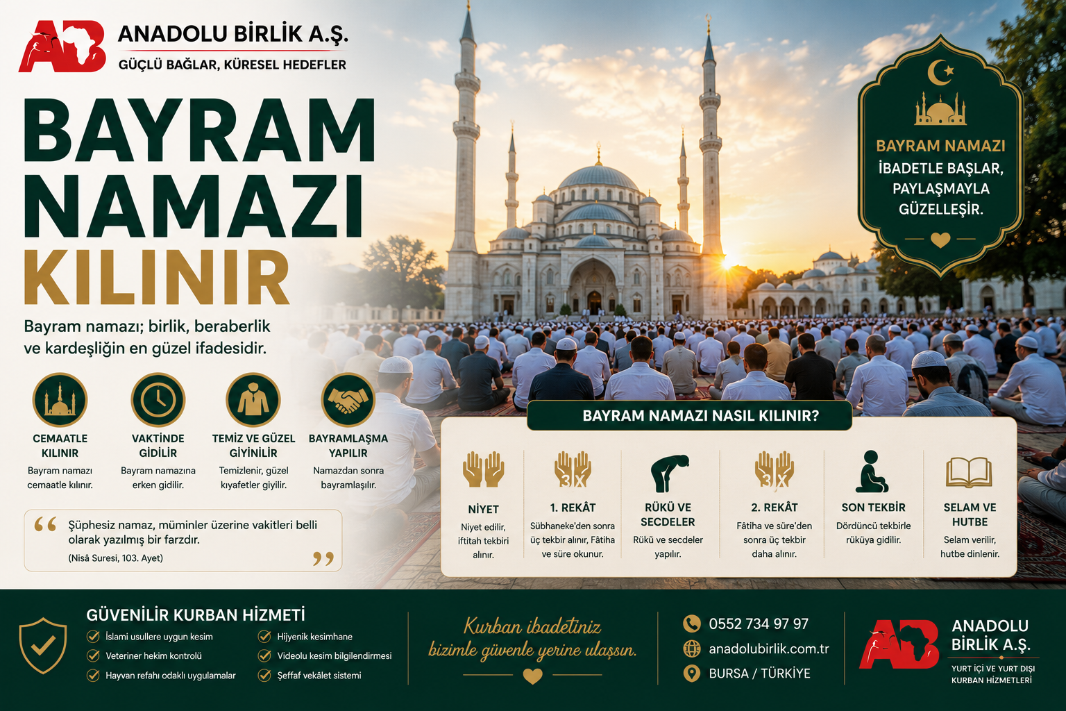 Bayram Namazı Nasıl Kılınır?