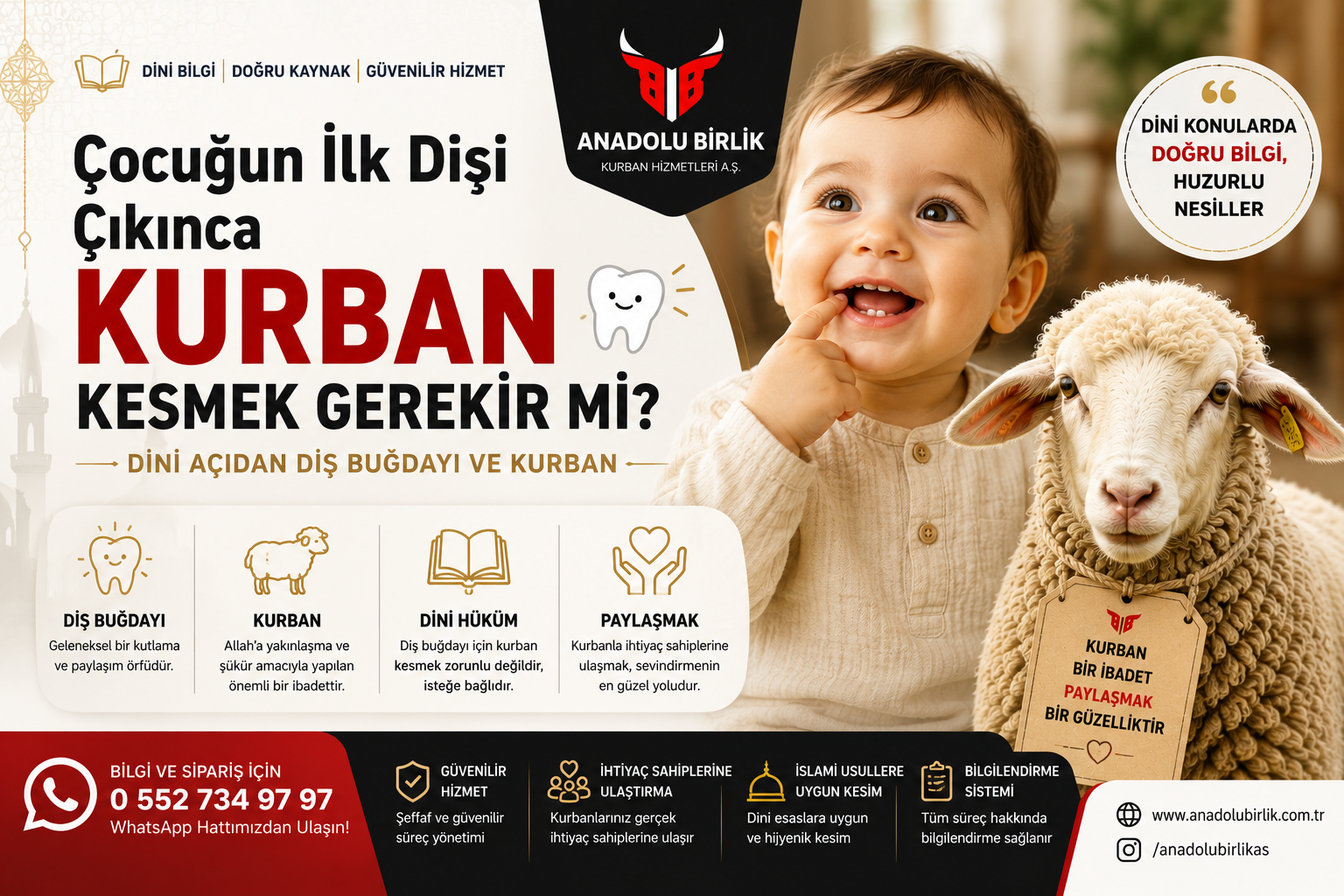 Çocuğun İlk Dişi Çıkınca Kurban Kesmek Gerekir mi? Dini Açıdan Diş Buğdayı ve Kurban