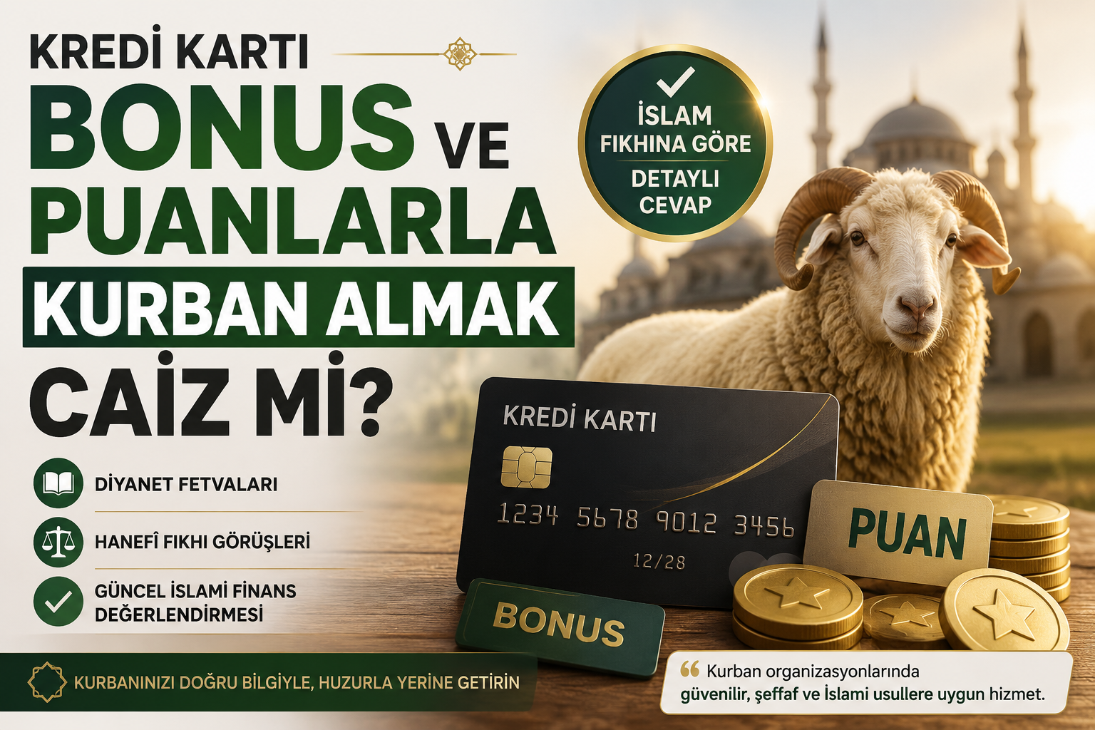 Kredi Kartında Biriken Puan ve Bonuslarla Kurban Almak Caiz midir?